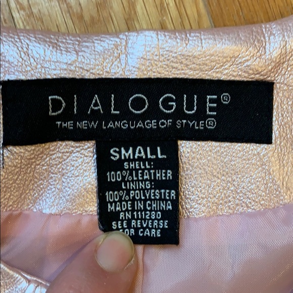 Pink leather jacket - Picture 3 of 5